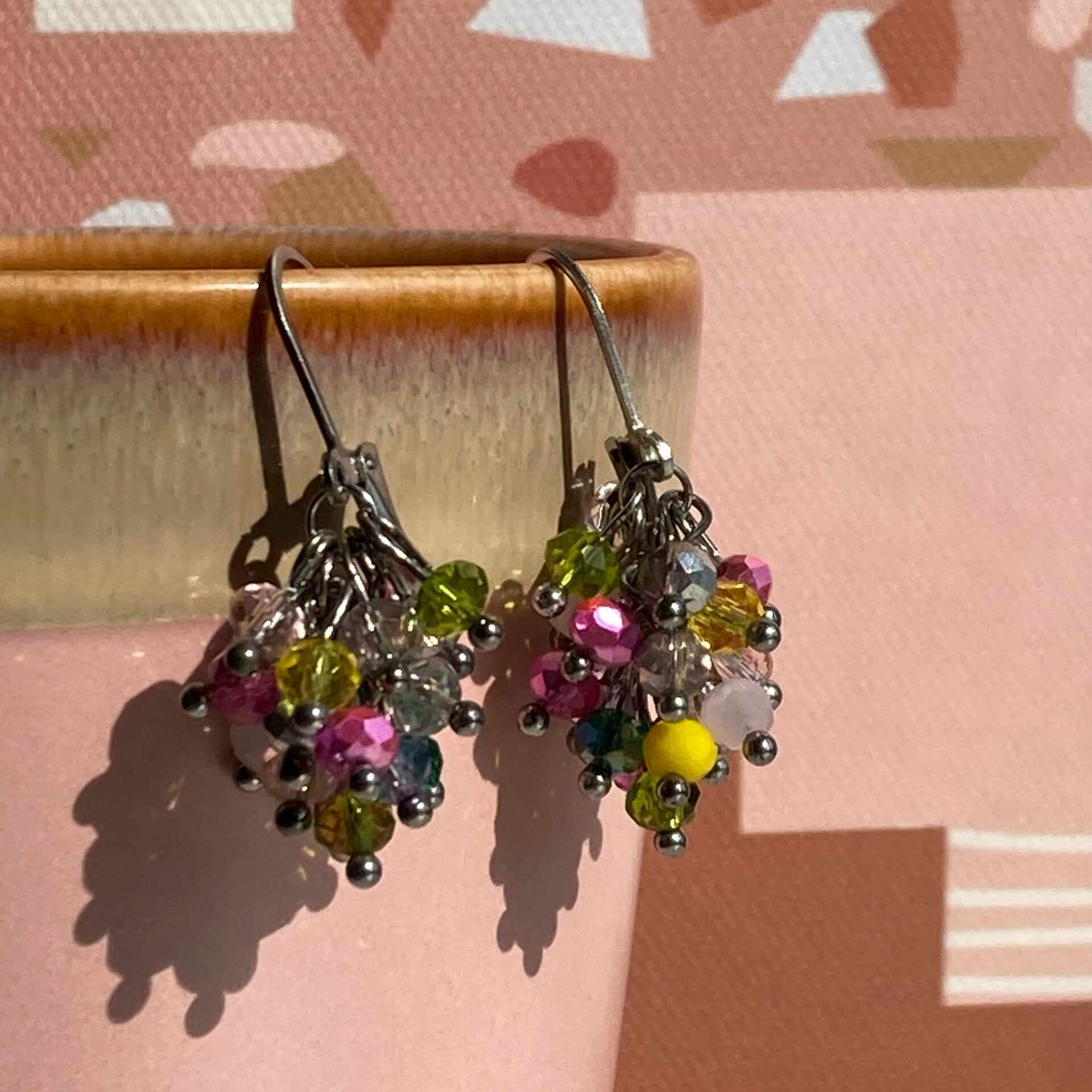 Oorbellen "clustered confetti"