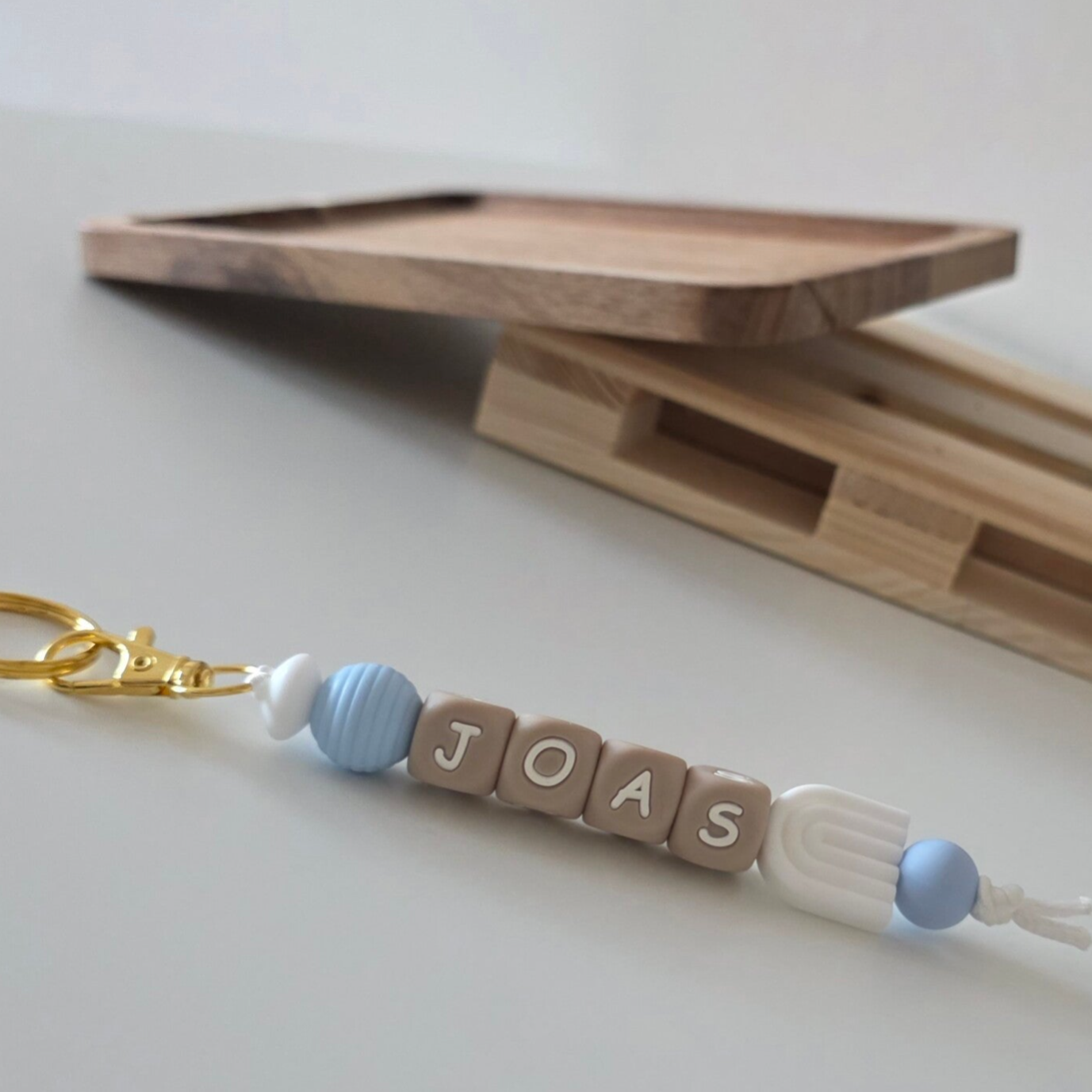 Tassenhanger | wit regenboogje