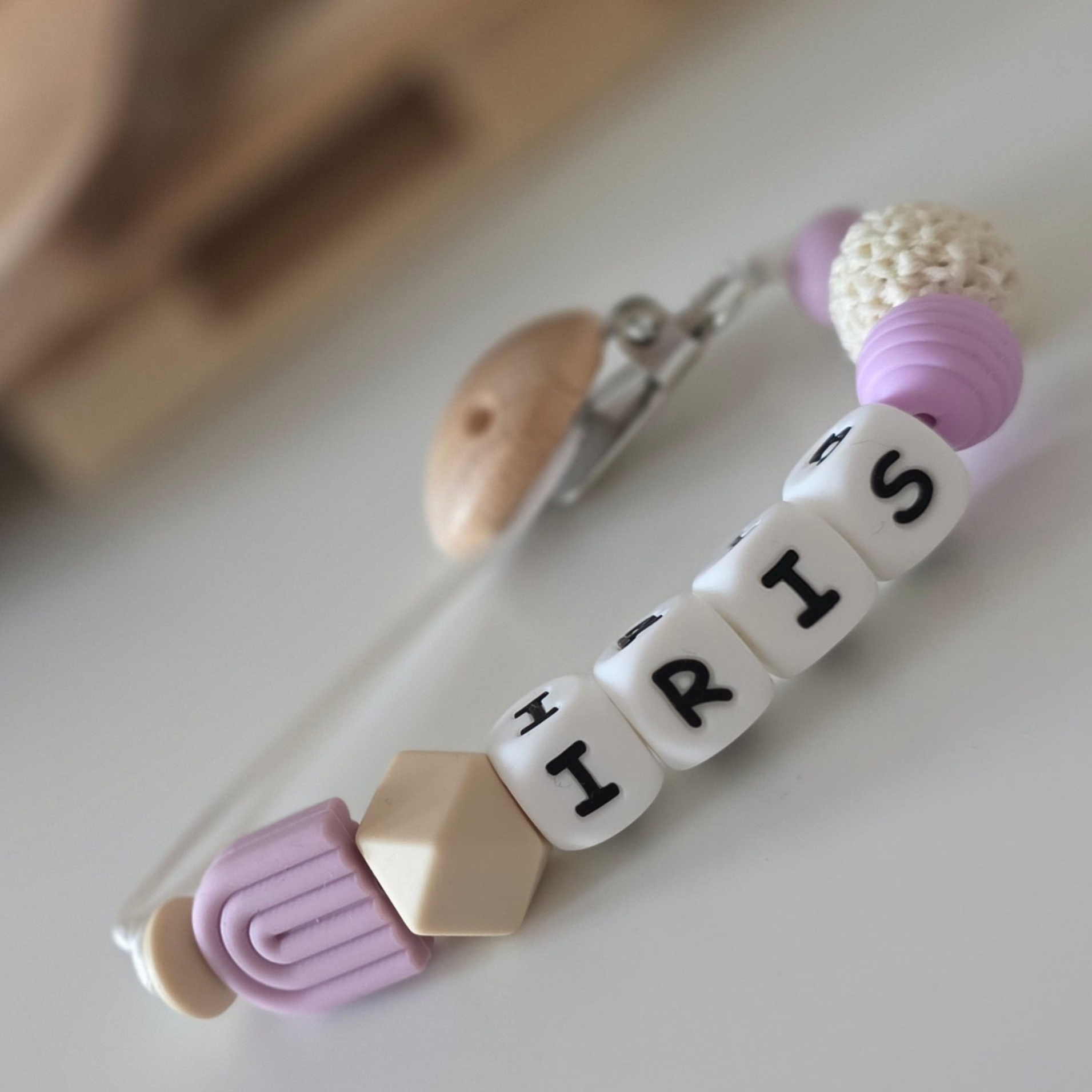 Speenkoord | Iris (paars regenboogje)