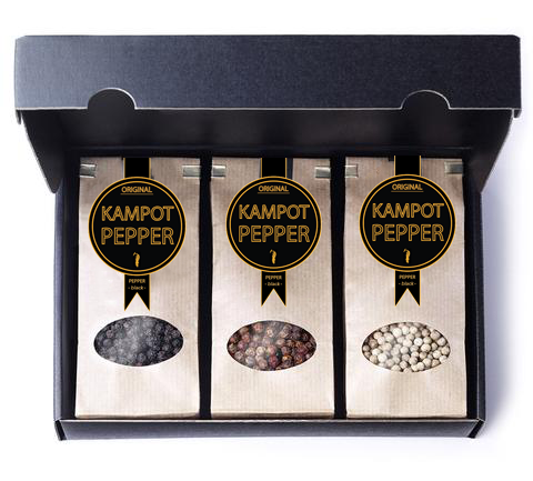 drie soorten peper (150gr/300gr)- Giftbox