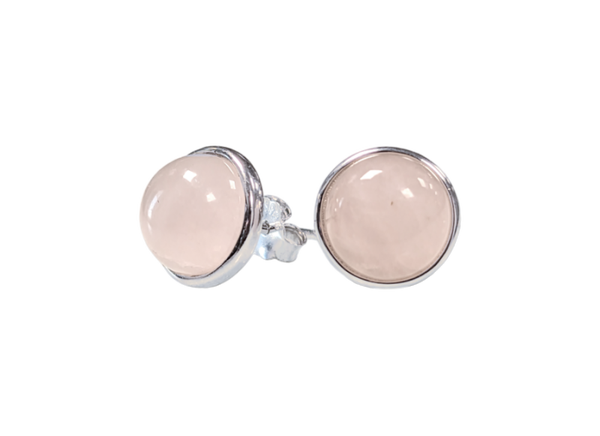 BOUCLES D OREILLES ARGENT 925 QUARTZ ROSE AA POLIE