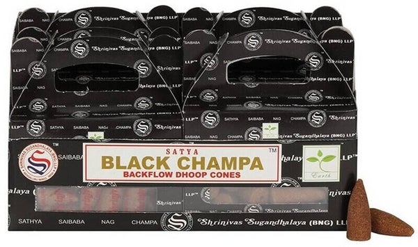 CONES SATYA BLACK CHAMPA