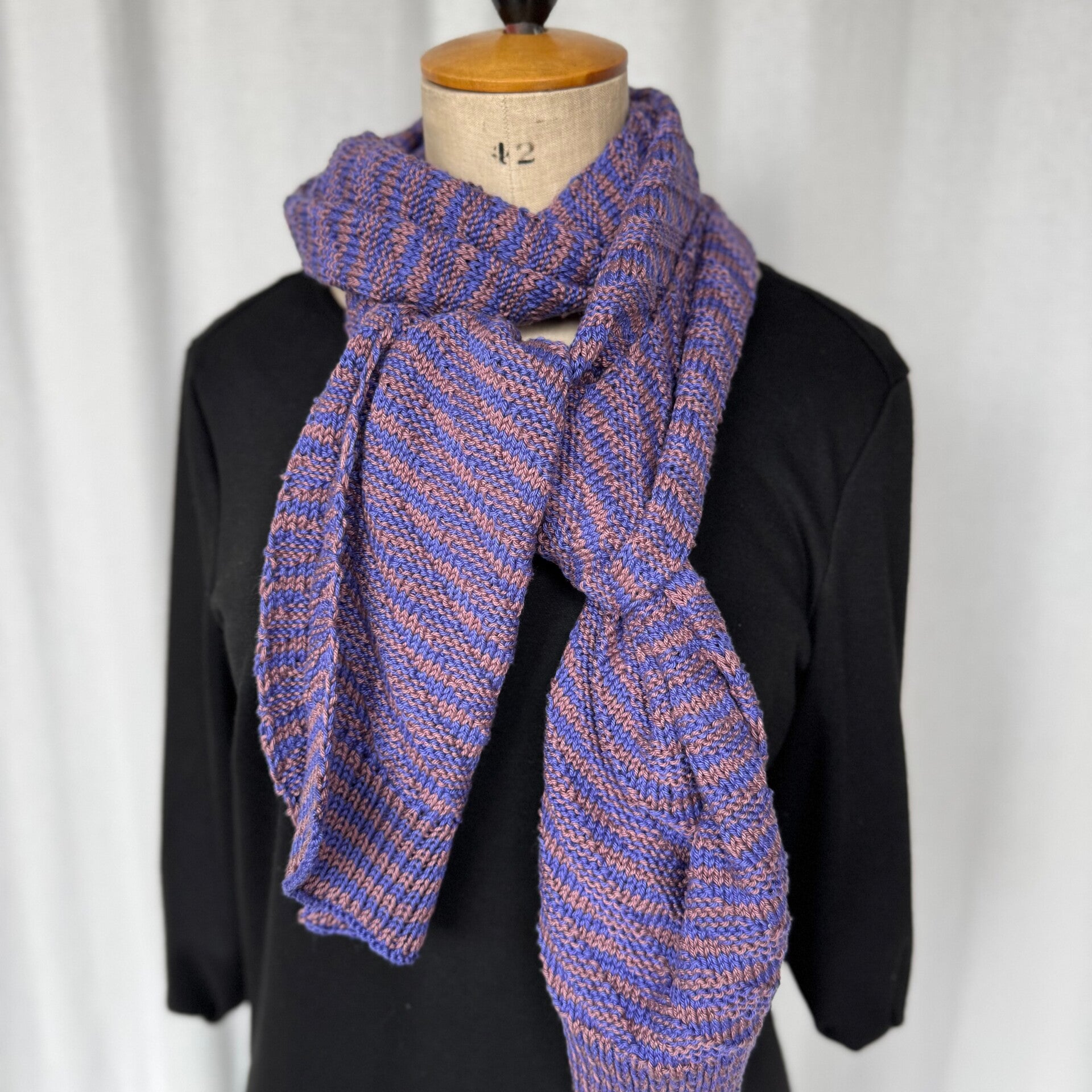 Handgebreide sjaal (katoen)