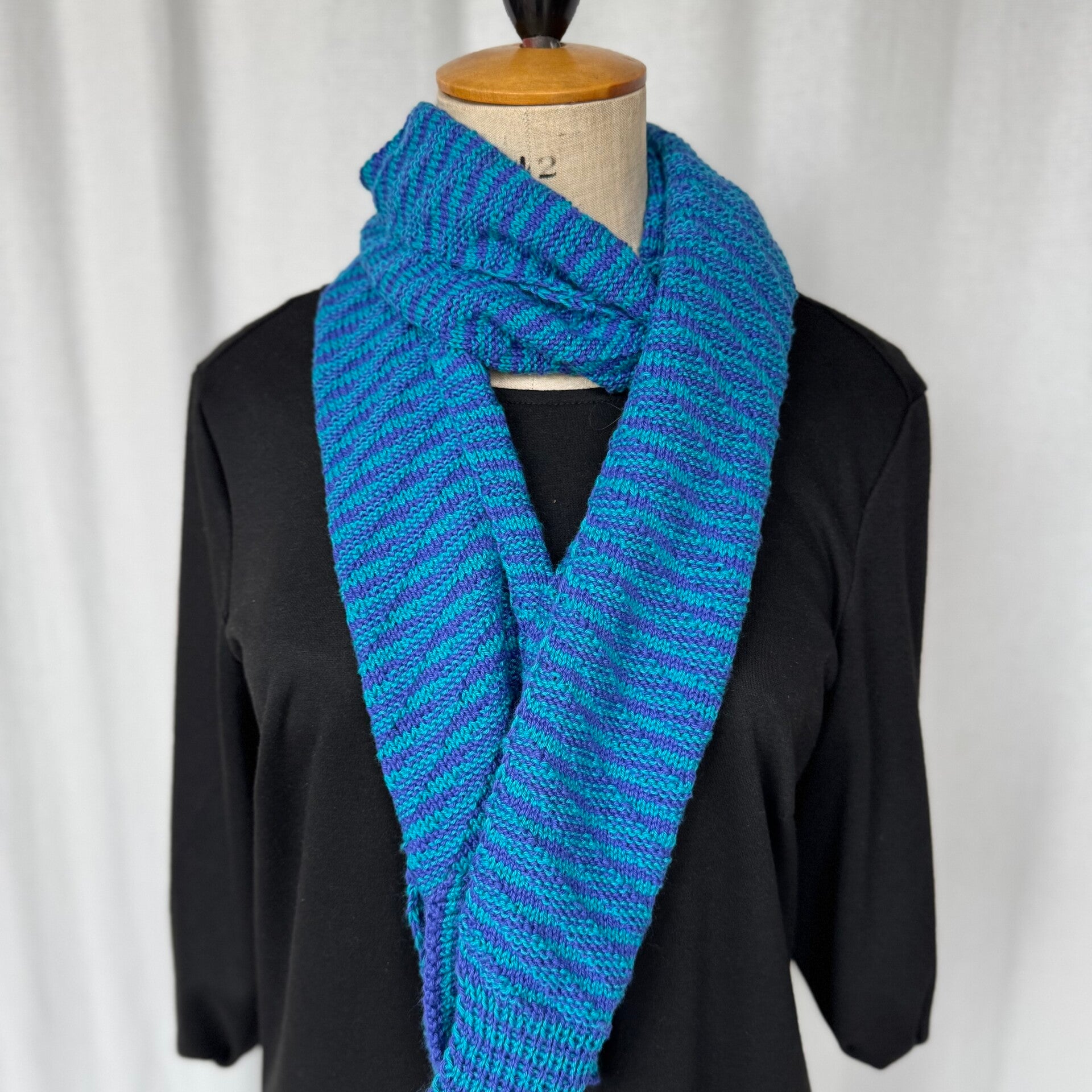 Handgebreide sjaal (katoen)