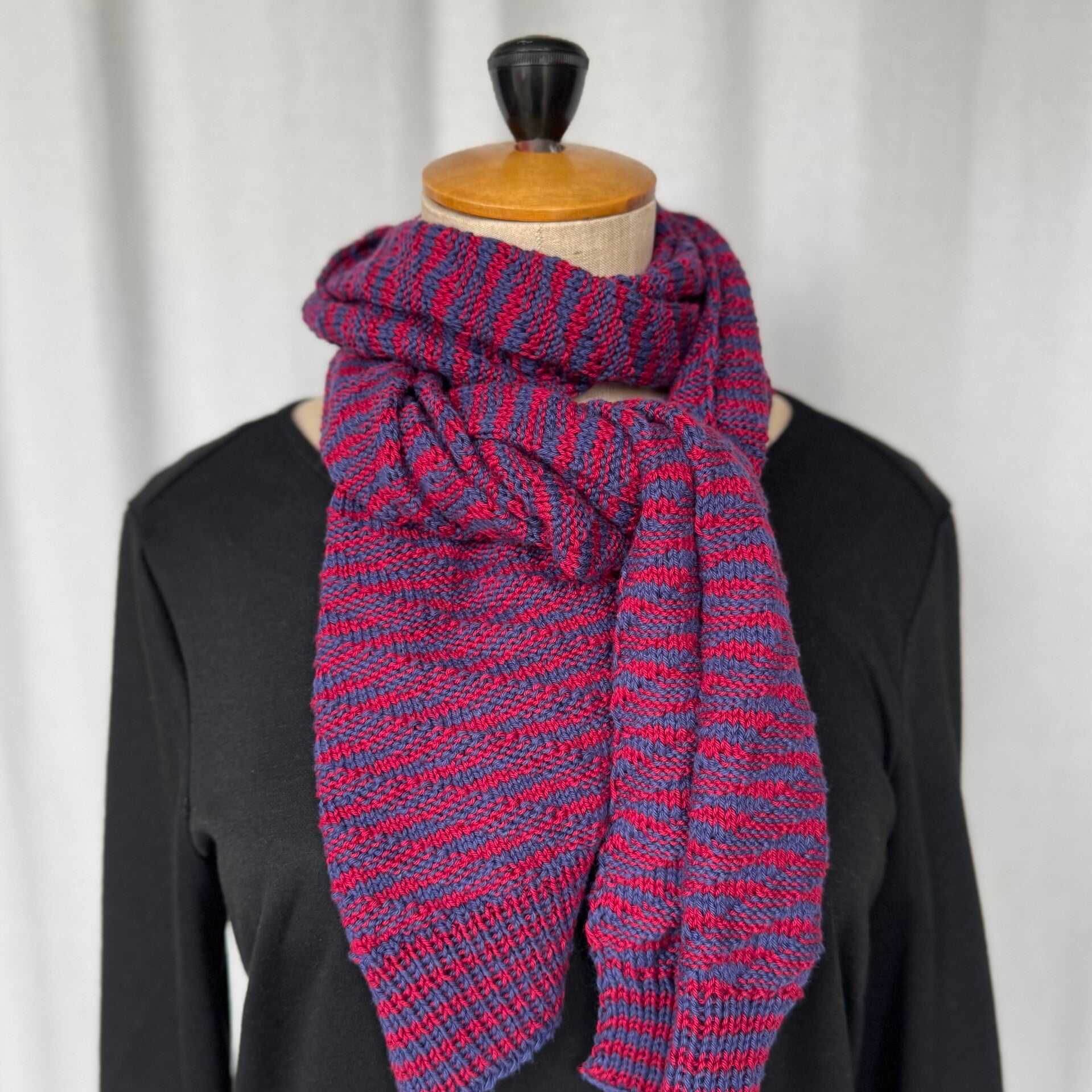 Handgebreide sjaal (katoen)