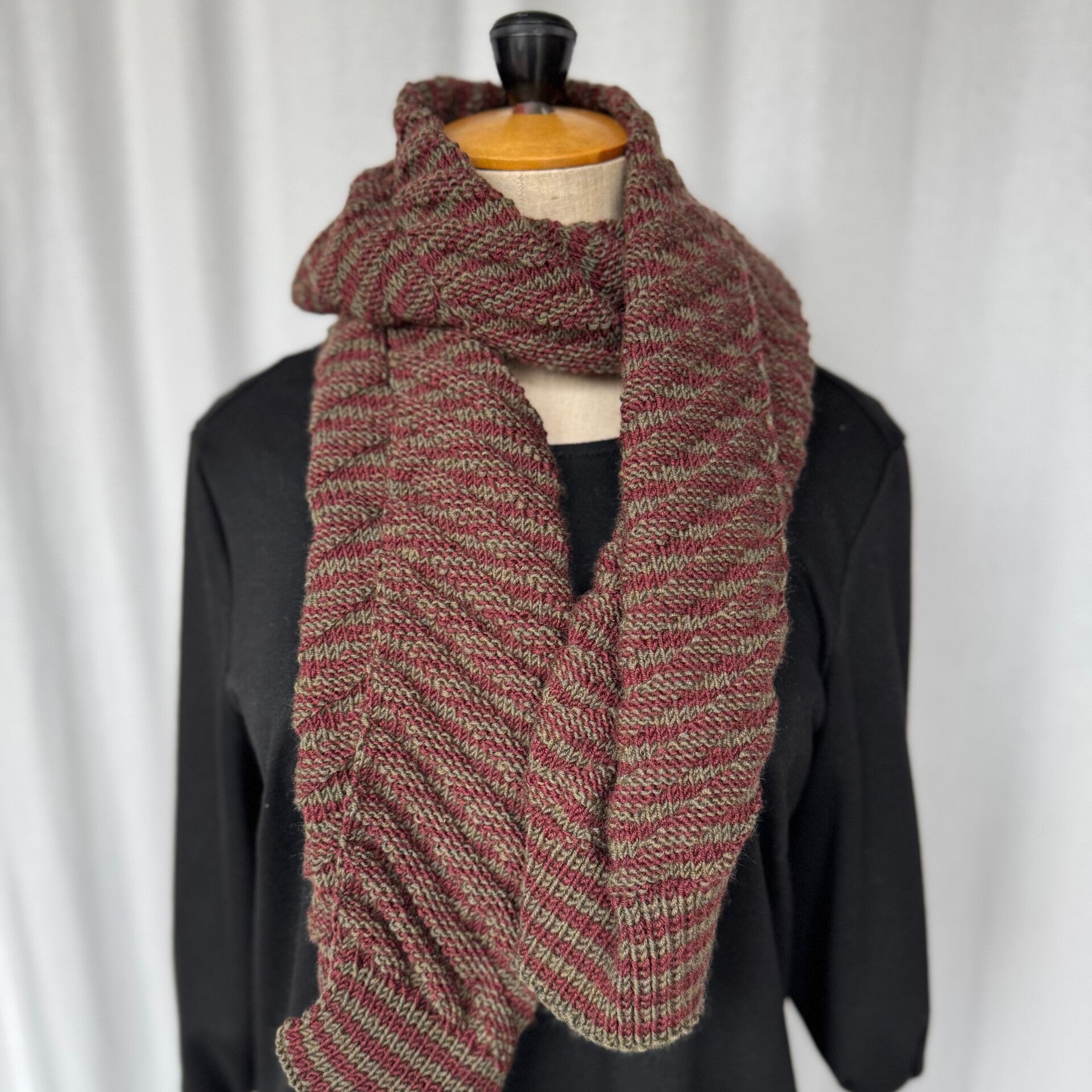 Handgebreide sjaal (merino)