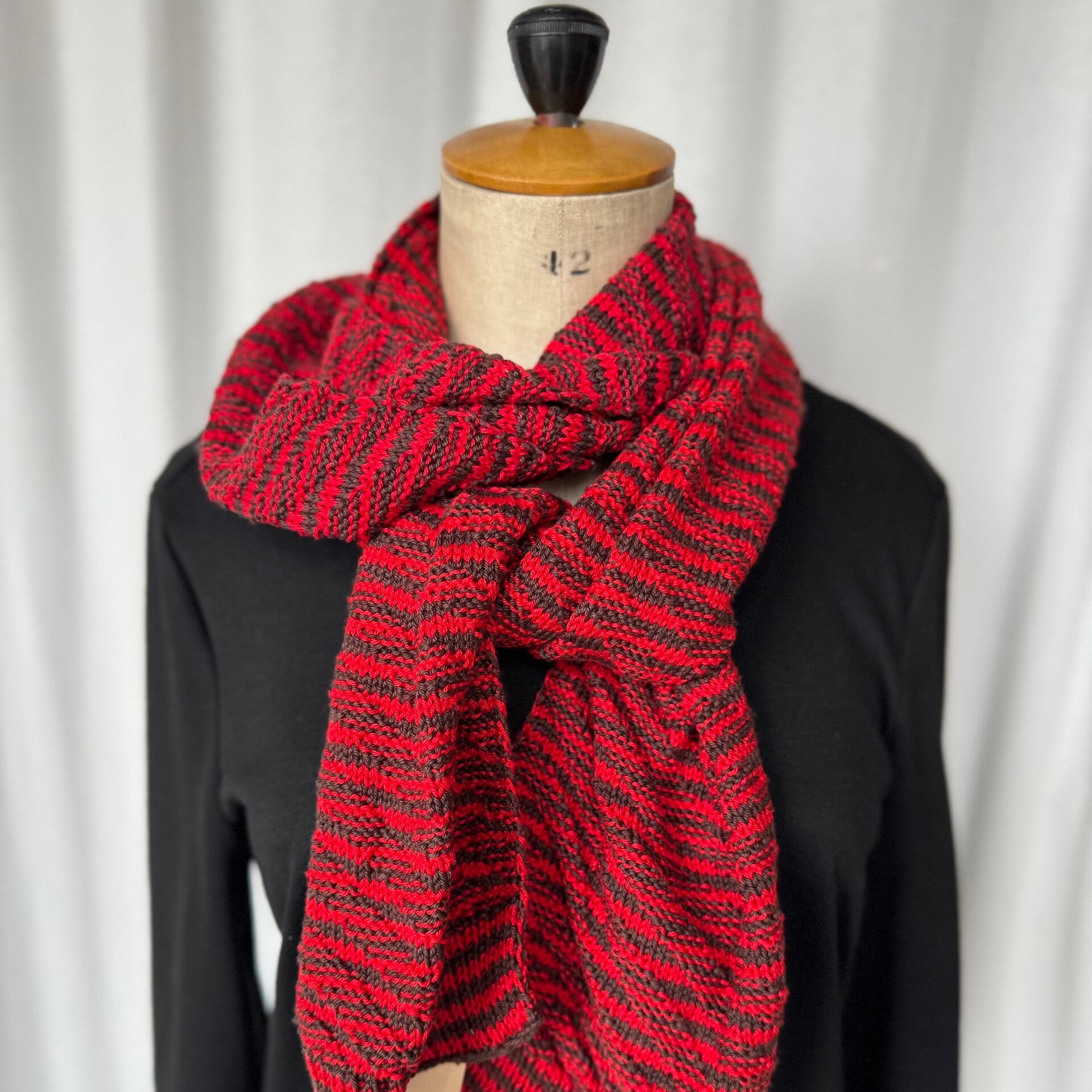 Handgebreide sjaal (katoen)