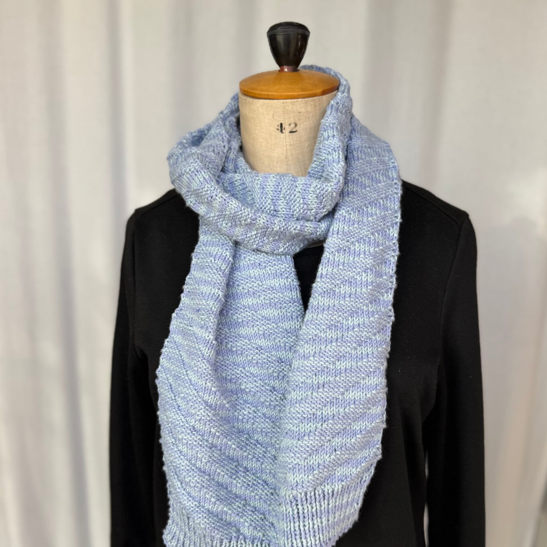 Handgebreide sjaal (katoen)