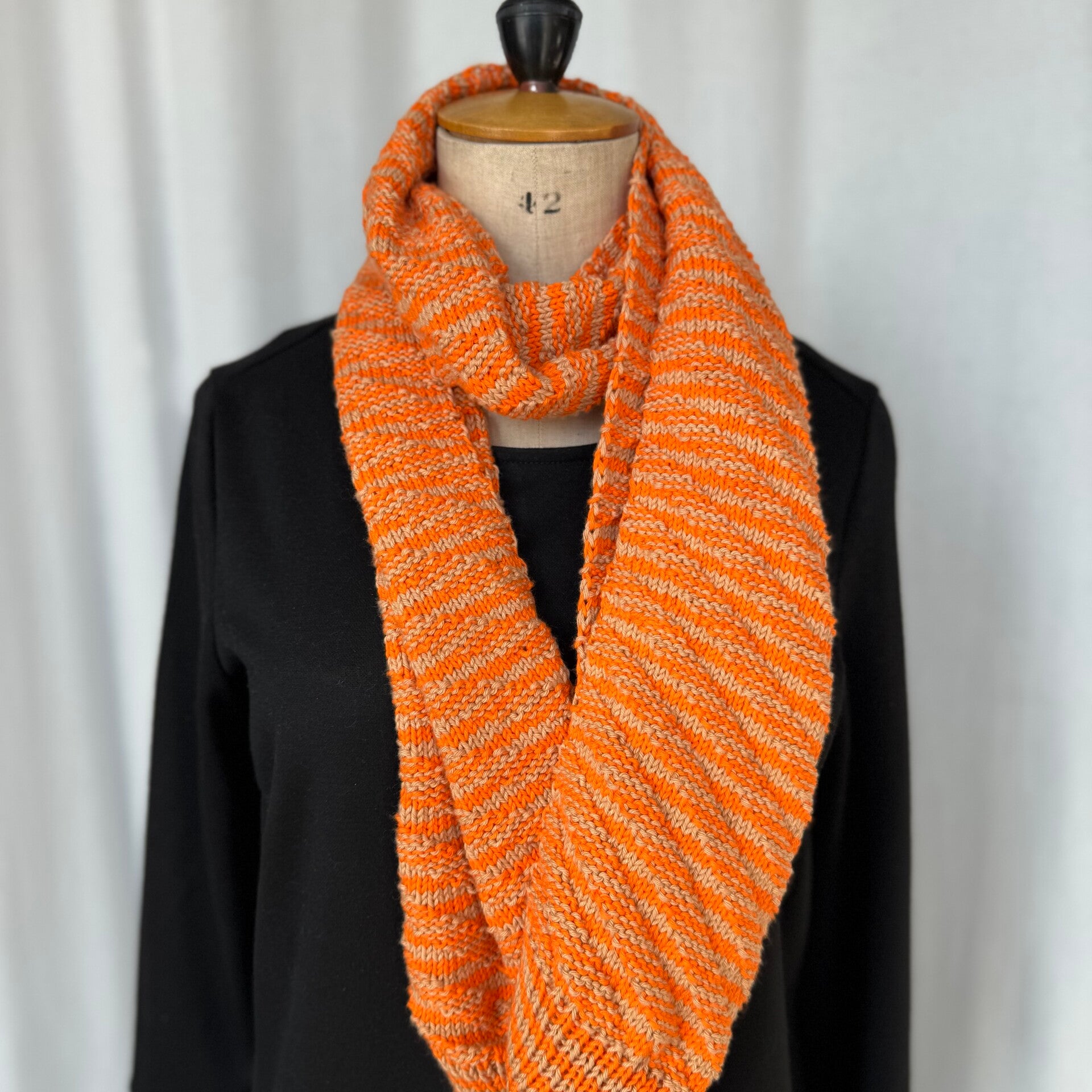 Handgebreide sjaal (katoen)