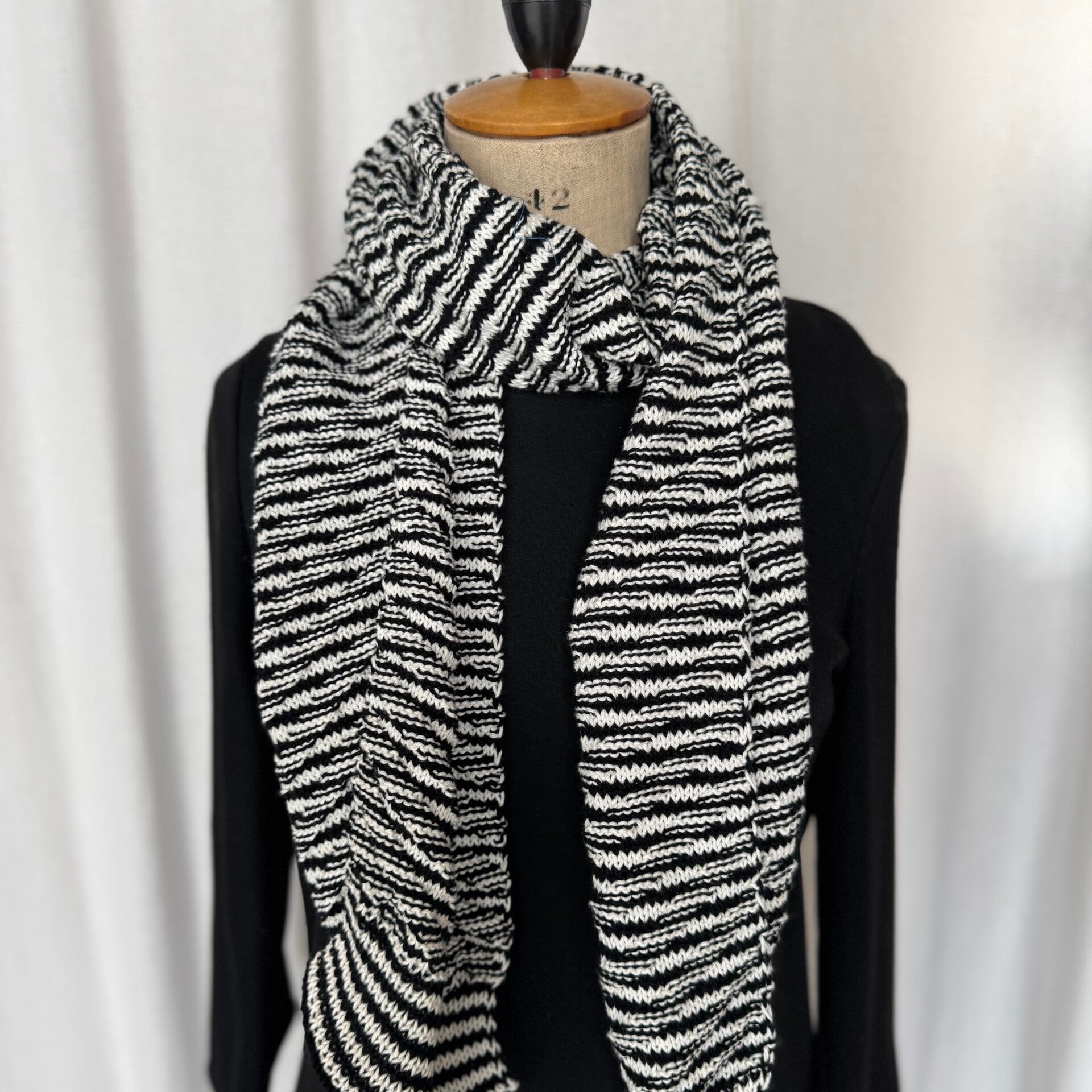 Handgebreide sjaal (katoen)