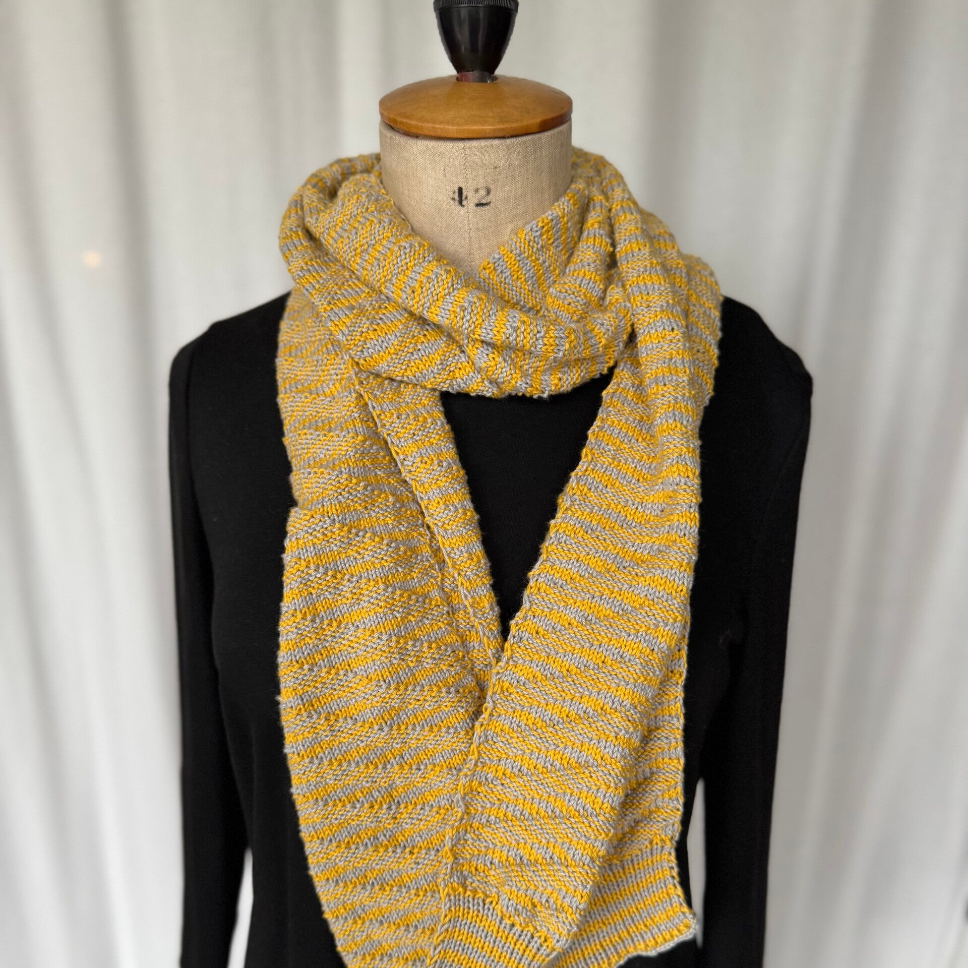 Handgebreide sjaal (katoen)