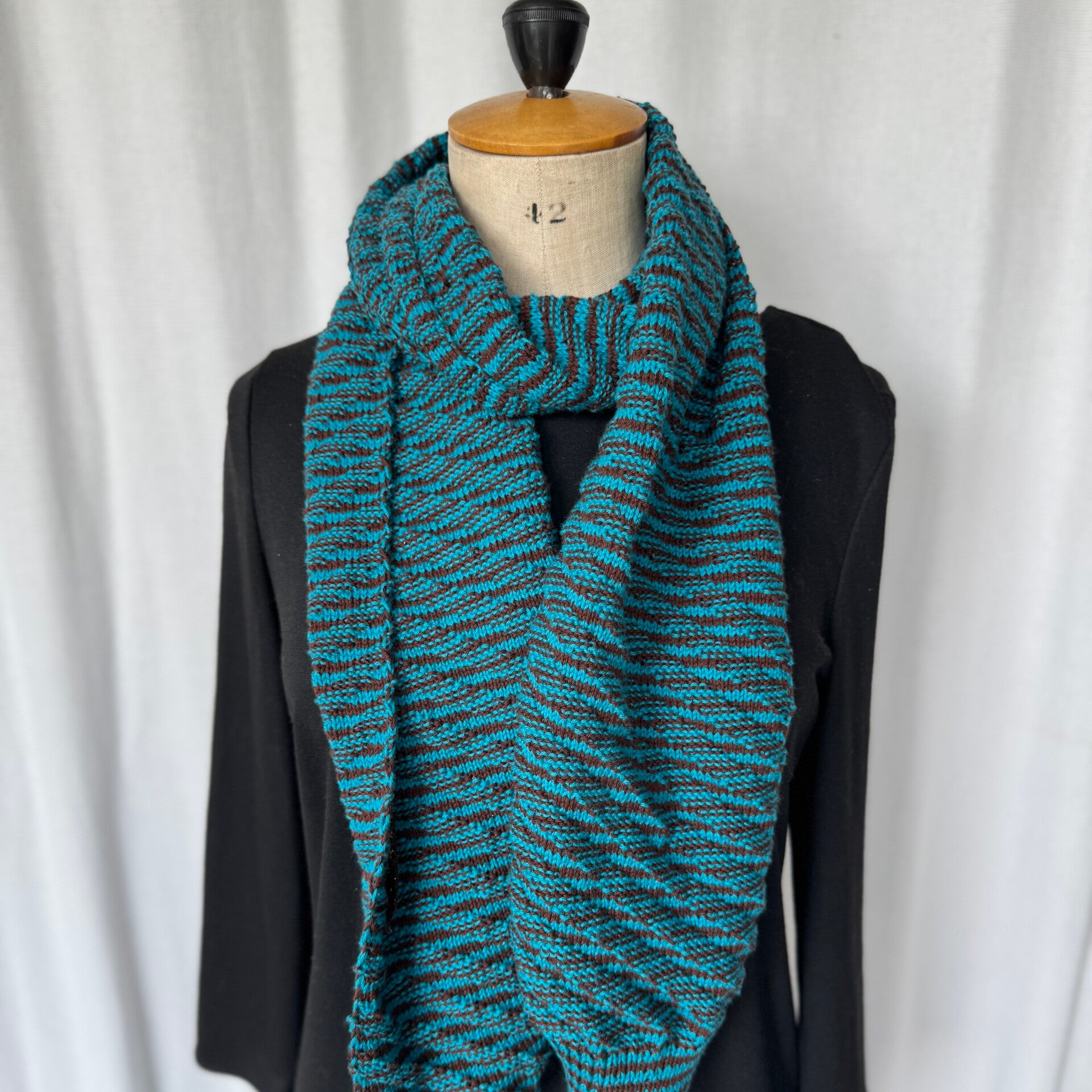 Handgebreide sjaal (katoen)
