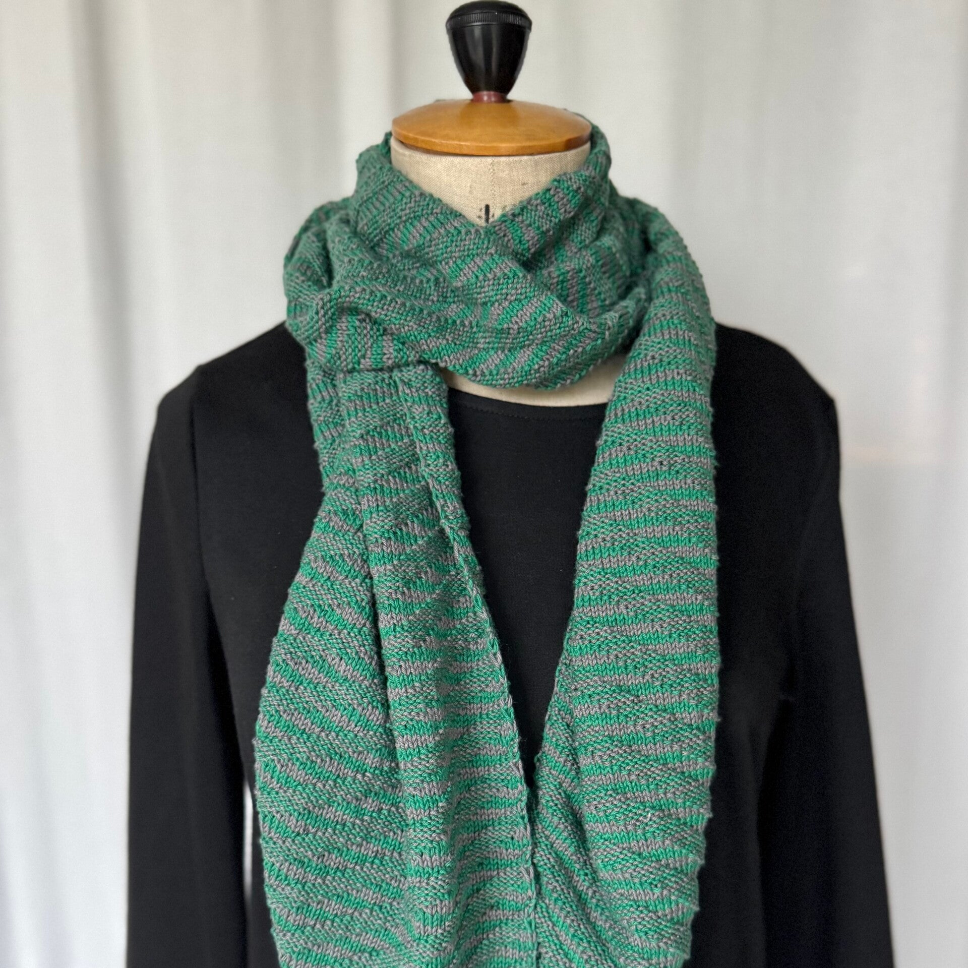 Handgebreide sjaal (katoen)