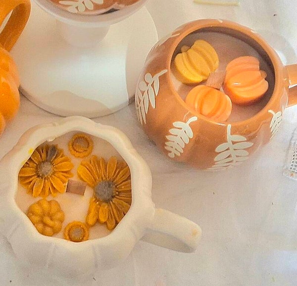 Spiced Pumpkin Mug Candles