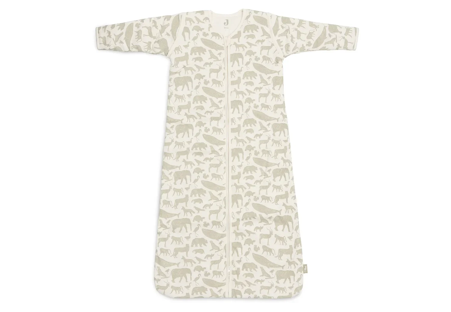 Slaapzak Met afritsbare mouw - Animals Olive Green 90cm