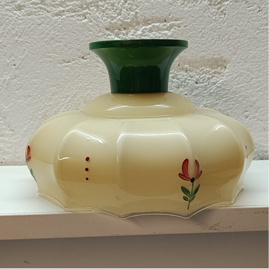 Alte Schöne Hängelampe Glas Deckenlampe Deckenleuchte