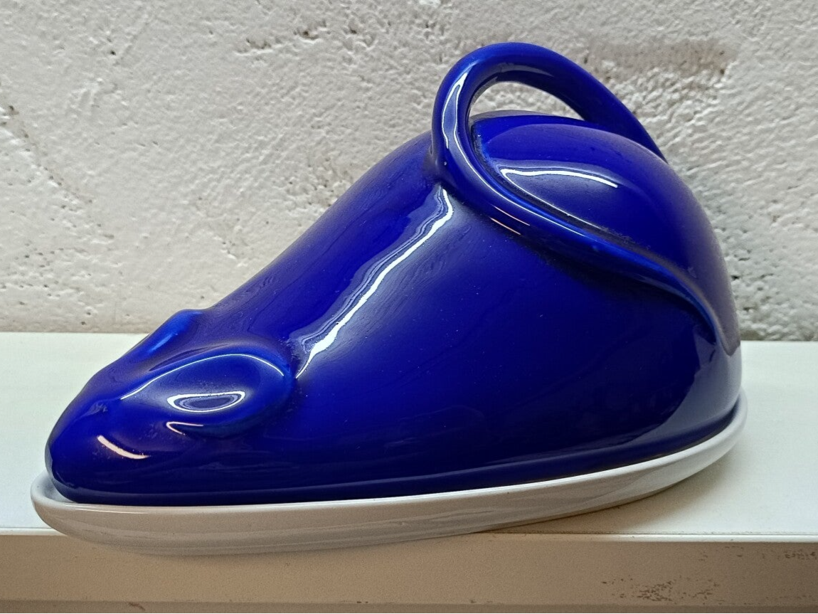 Vintage Italien Bellini Käseglocke in Maus form Italien 26 cm