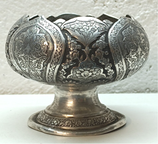 Persische Bonboniere Zuckerdose Aus Silber 84 (875) 187 g