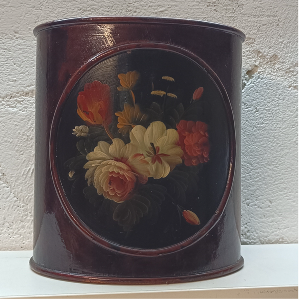 Englischer Handbemalter Holz Papierkorb Gehstockhalter