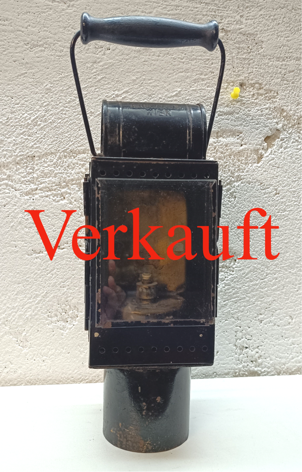 Alte schöne Metall Karbidlampe Laterne Lampe Leuchte A. Nowak&Co Wien