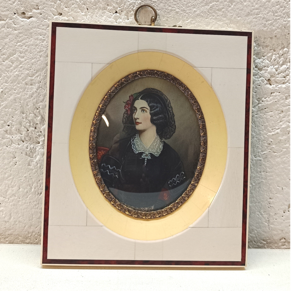 Miniatur Malerei signiert Lupenmalerei