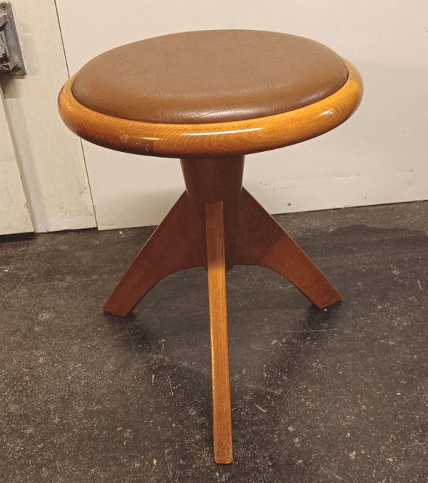 Hocker Drehhocker Klavierhocker höhenverstellbar Holz