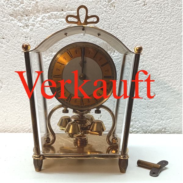 Drehpendeluhr Tischuhr Uhr Glock Schatz & Söhne wohl 60er