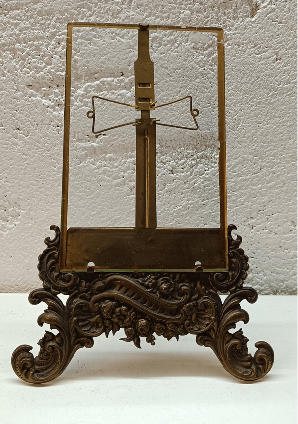 Jugendstil - Patent - Fotorahmen - Messing um 1900 - Seltenes Stück