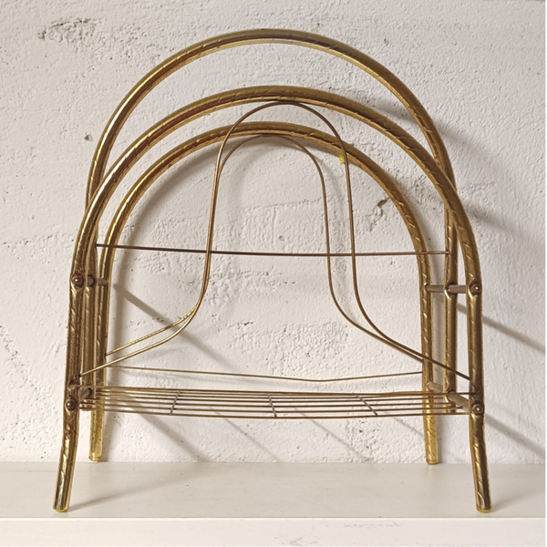 Vintage Alte Schöne Messing Zeitungsständer