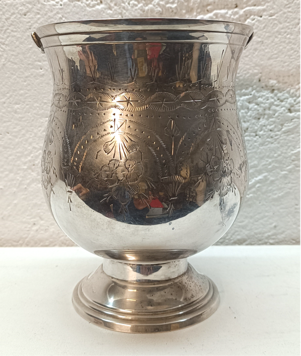 Eiswürfel Behälter Eiskübel Versilbert E. P. N. S