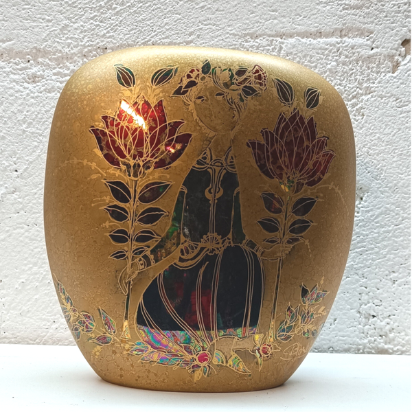 Rosenthal Studio Line Porzellan Design Björn Wiinblad Handbemalt 21,5 cm