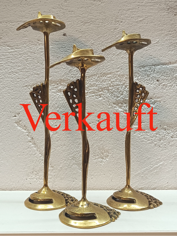 3 Kerzenständer von Kurt Jesch für Amadeo Österreich 60er