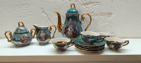 Alte Schöne Eigl Porzellan Kaffeeservice 4 Personen