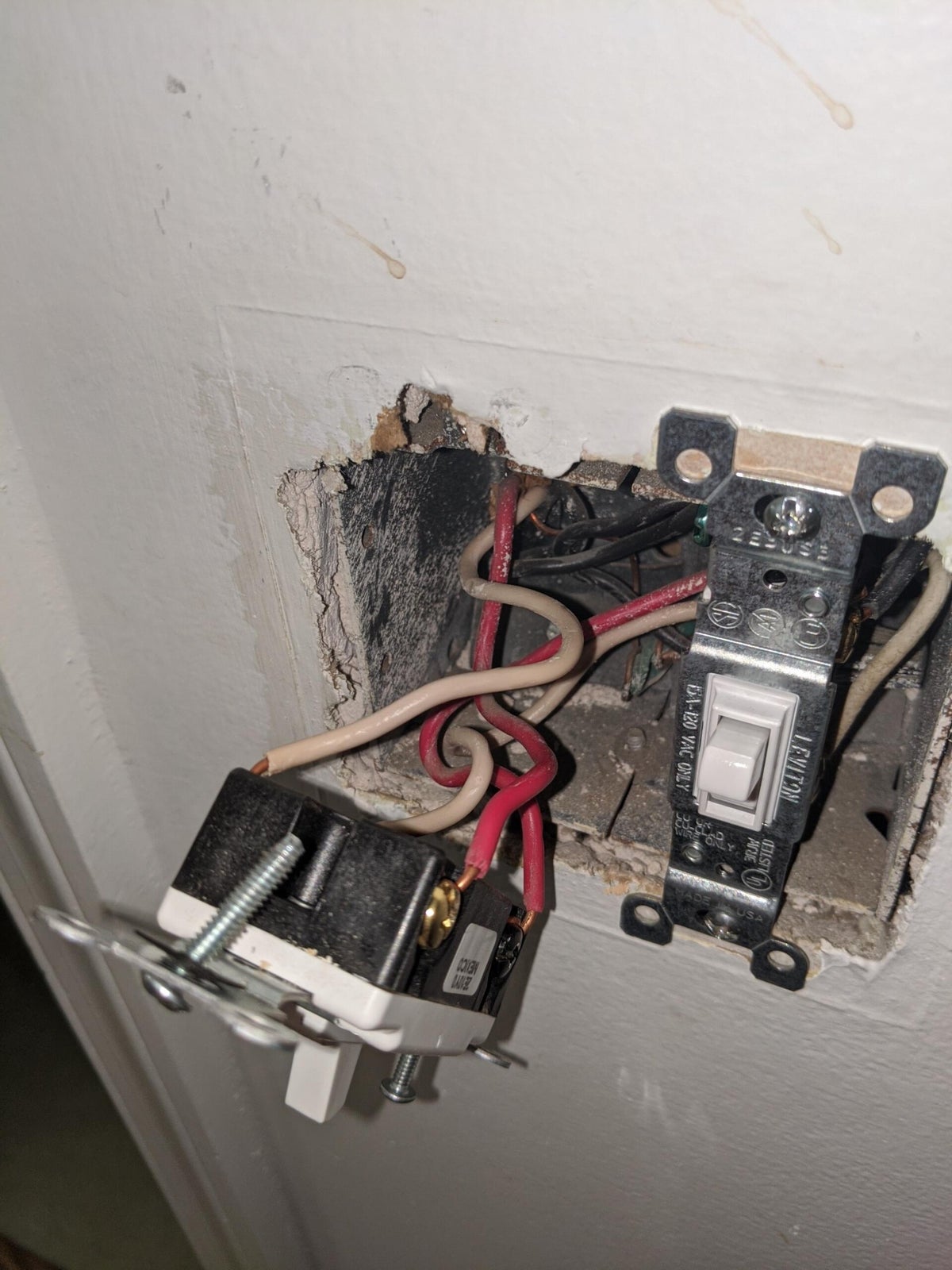 Electrical outlet & switch installation