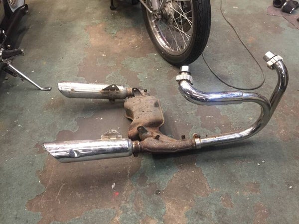 uitlaatsysteem honda vt 500 shadow