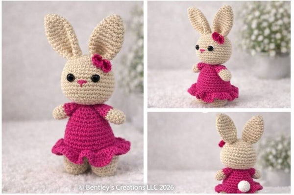 Bunny with Pink Dress