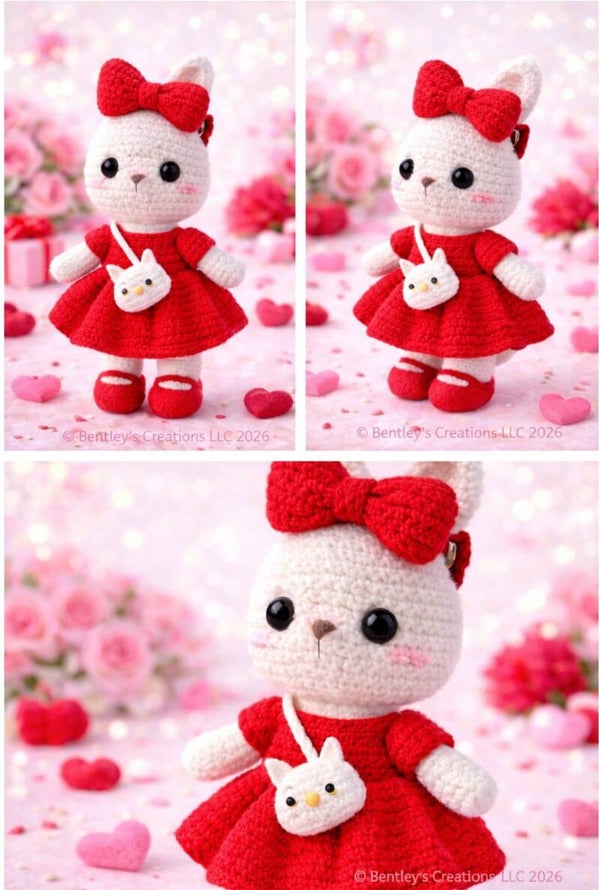 Valentine's Bunny with Bow