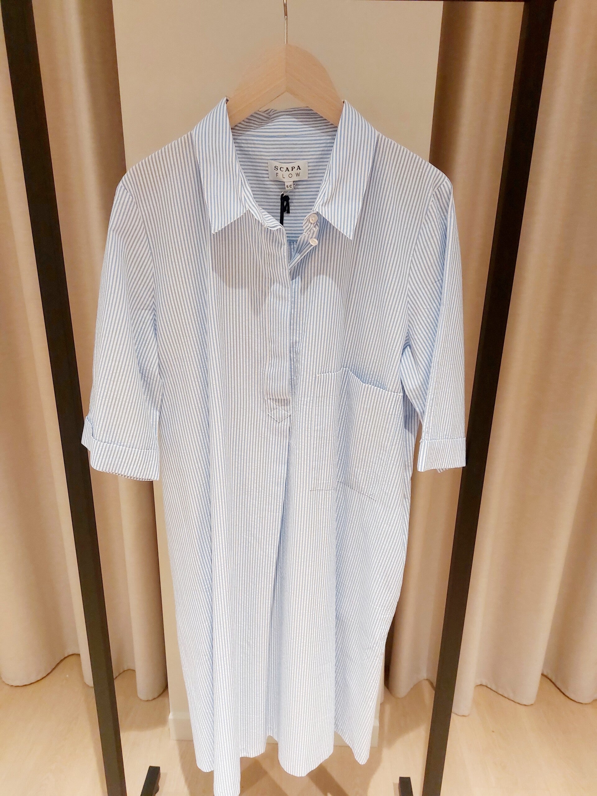 Kleed Jenny streep blauw wit - Scapa