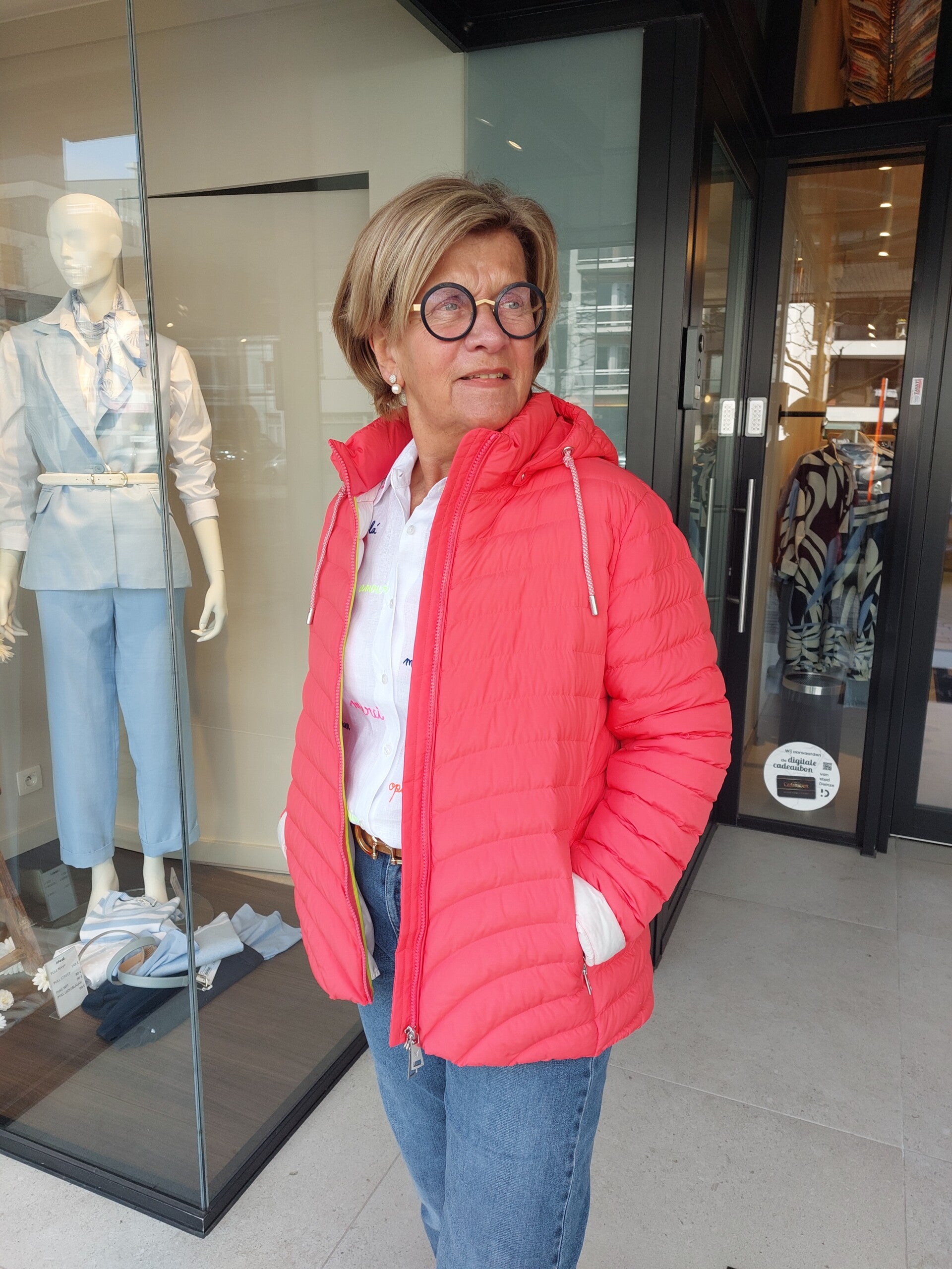 Jas koraal met kap - Fuchs