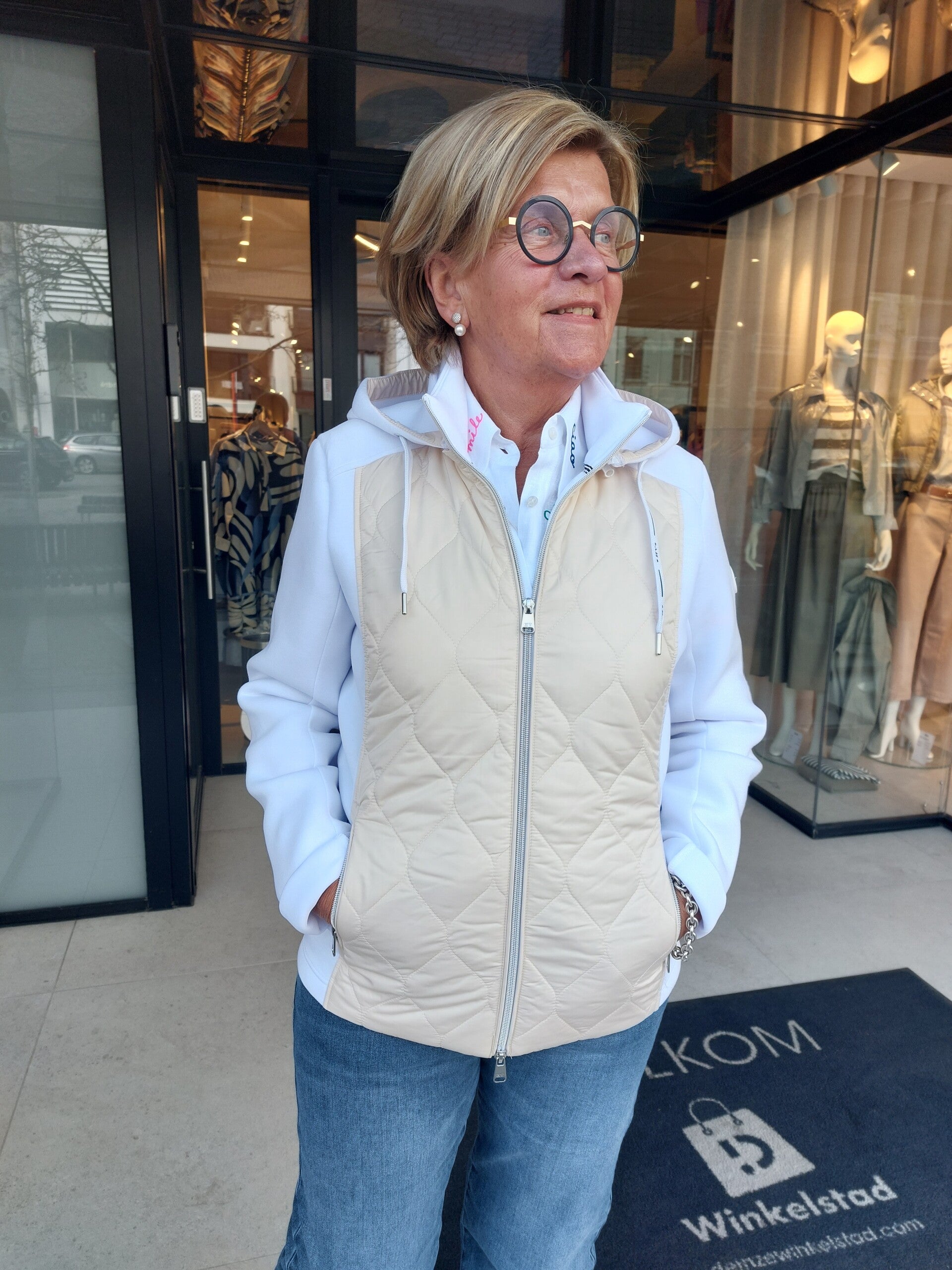 Jas wit ecru Rose - HV