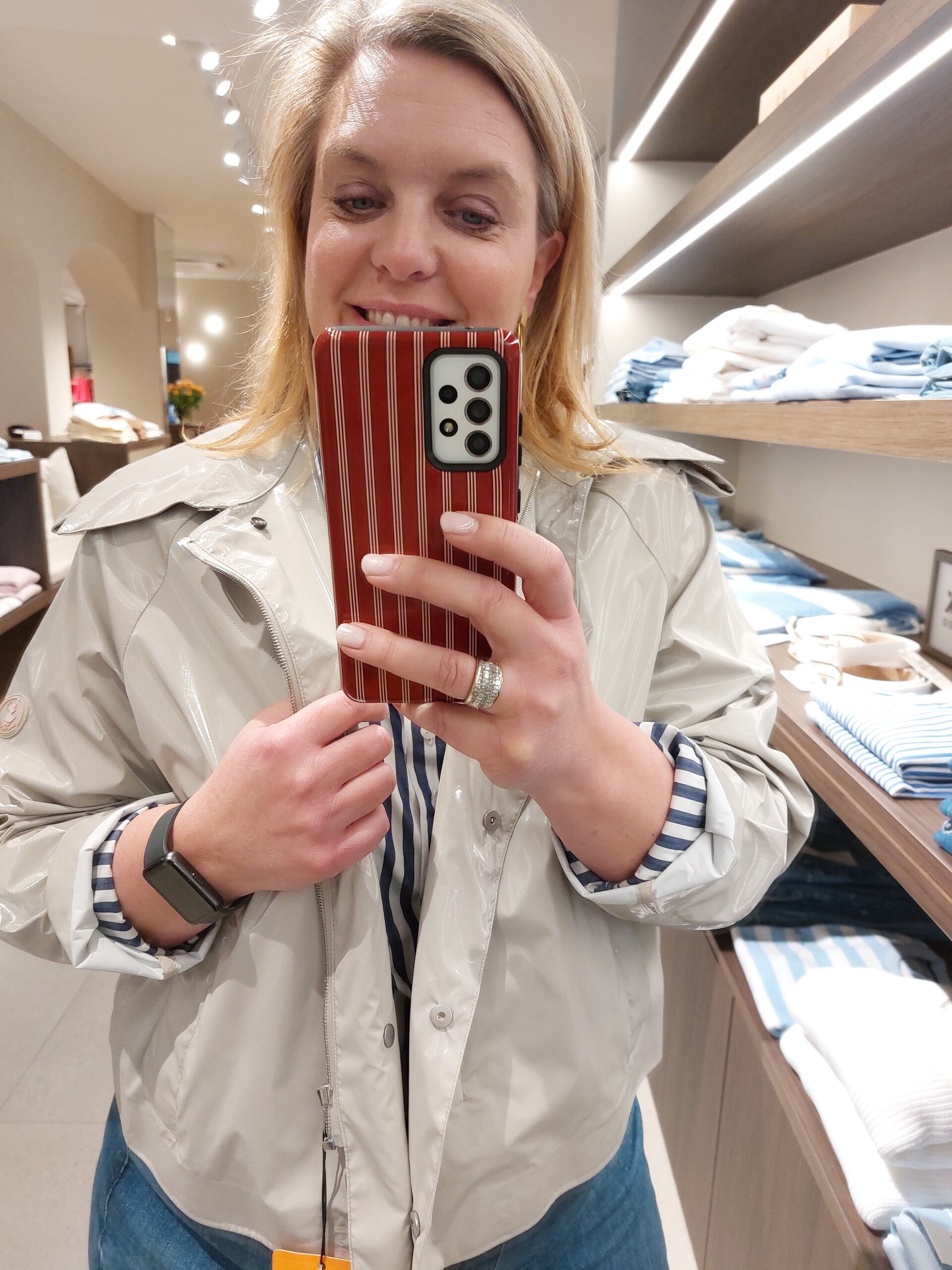 Jas recycled rainy beige - save the duck