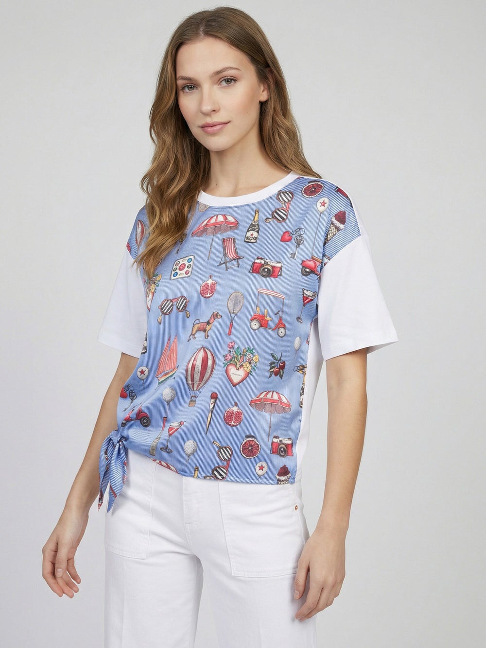 T-shirt streep print - vilagallo