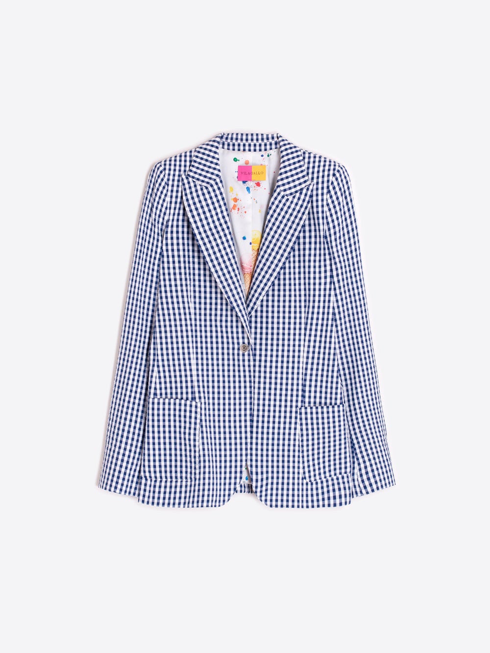 Blazer vichy ruit - vilagallo