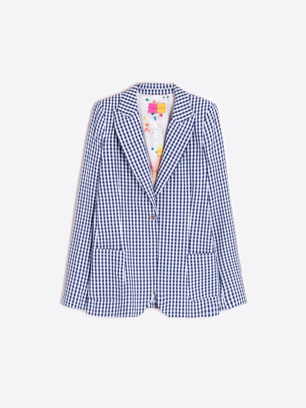 Blazer vichy ruit - vilagallo
