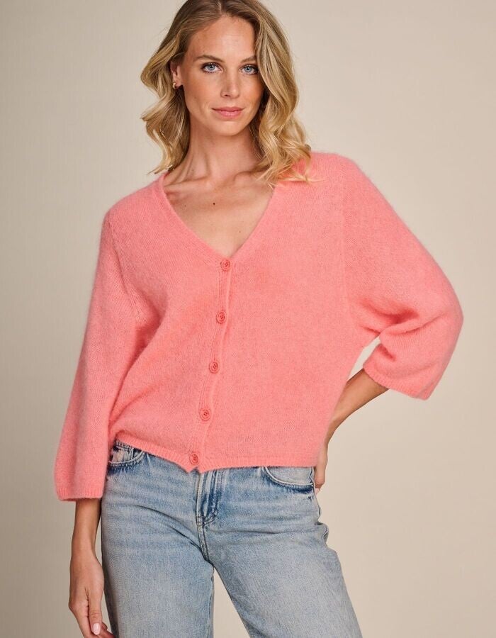 Gilet peach Quill - Due Amanti