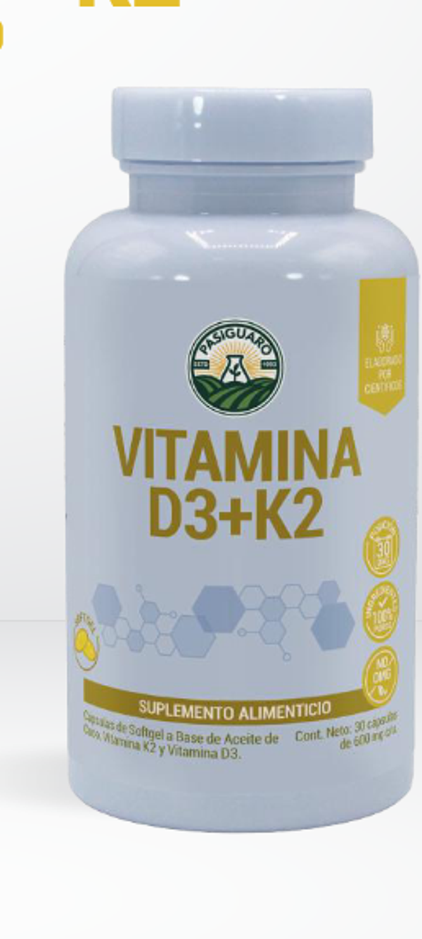 Vitamin D3 + K2 with Coconut Oil | 30 Softgels | 30 Days