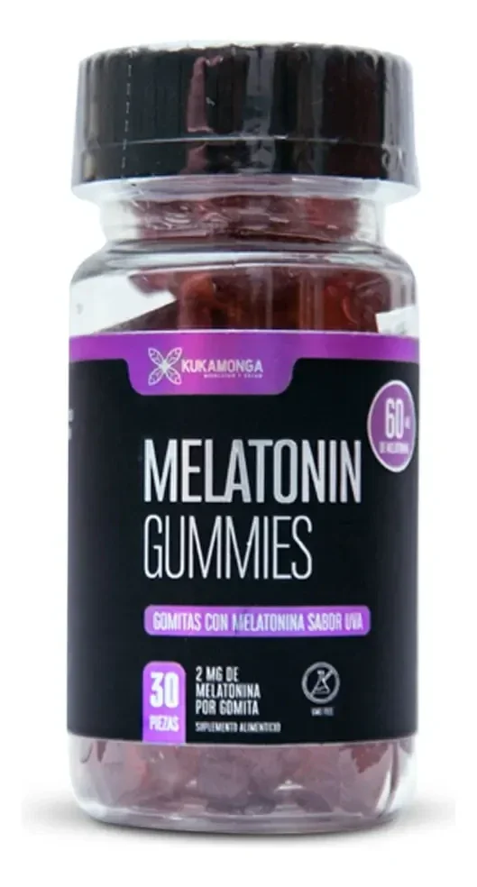 Melatonin Gummies | 60 Caplets | 30 Days | Grape Flavor