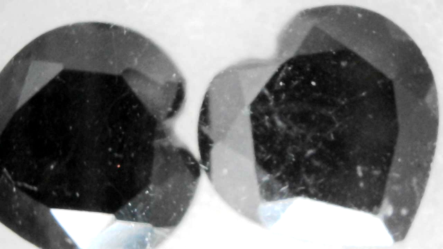 Black Garnet/spinel Hearts