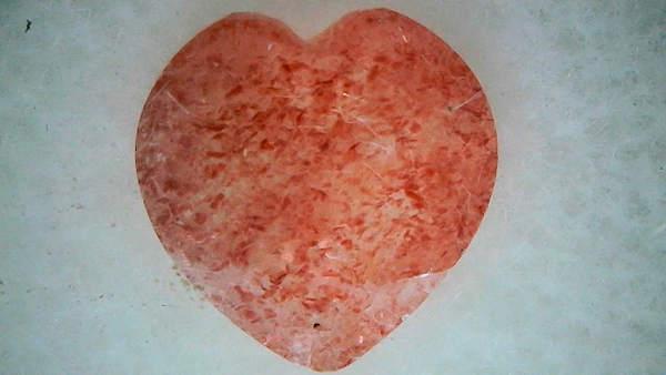 Nat Strawberry Heart Quartz