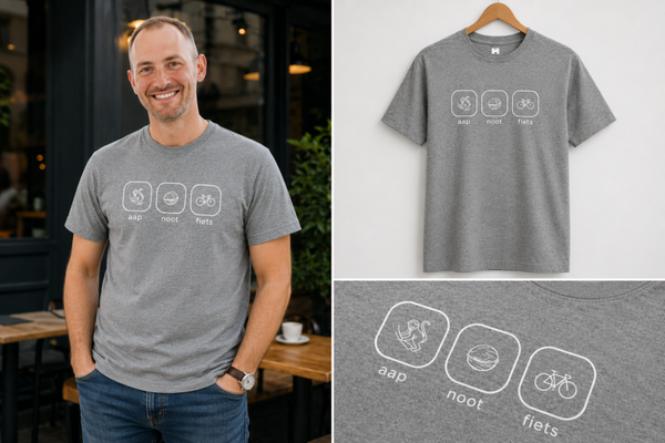 T-Shirt Fietsen - Aap Noot Fiets